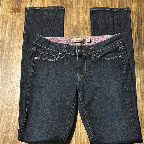PAIGE Skyline Blue Jeans with Durable Denim - Picture 2 of 13